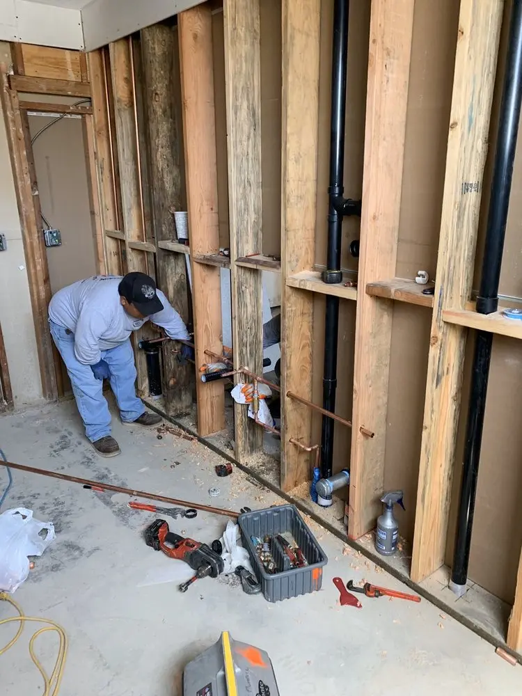 Commercial rough-in plumbing for Water Heater Replacement in Frederick Corner